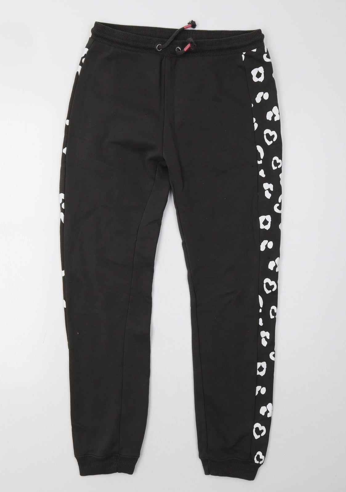 Nutmeg Girls Grey Animal Print  Jogger Trousers Size 14 Years