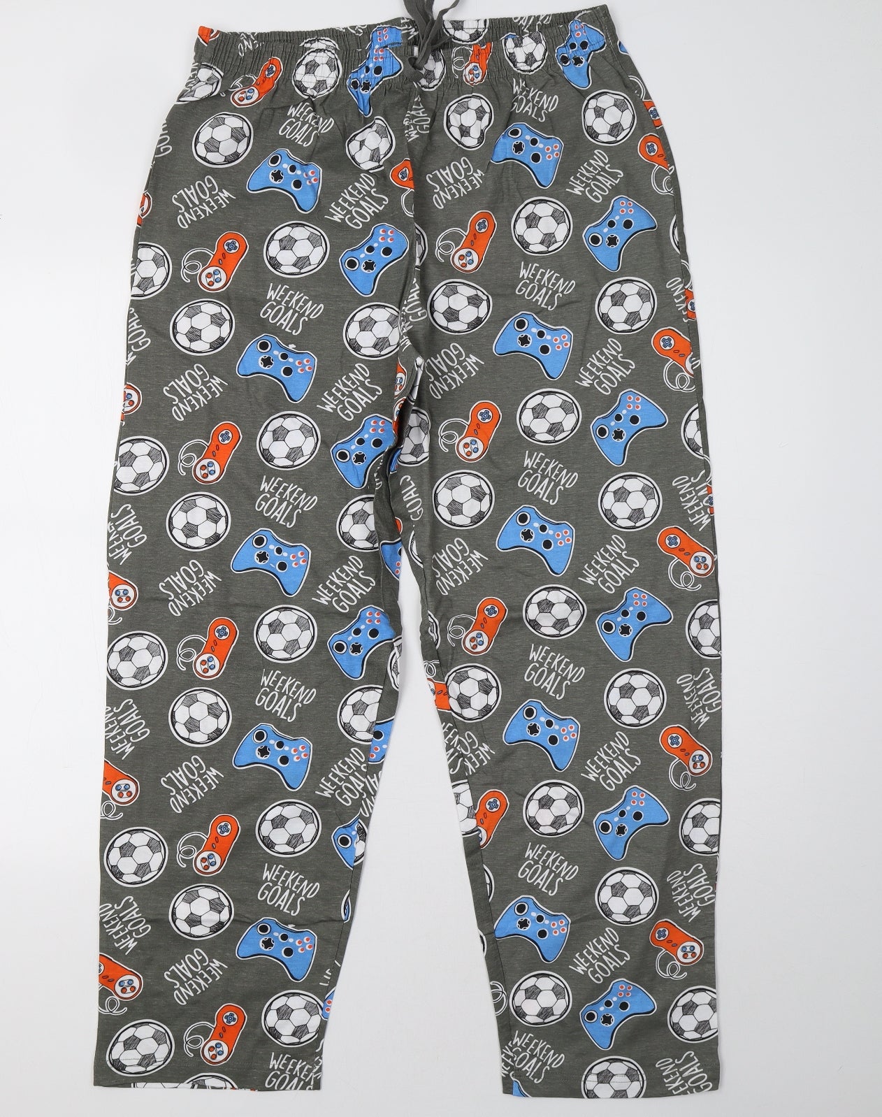 Preworn Mens Grey Polka Dot   Pyjama Pants Size XL