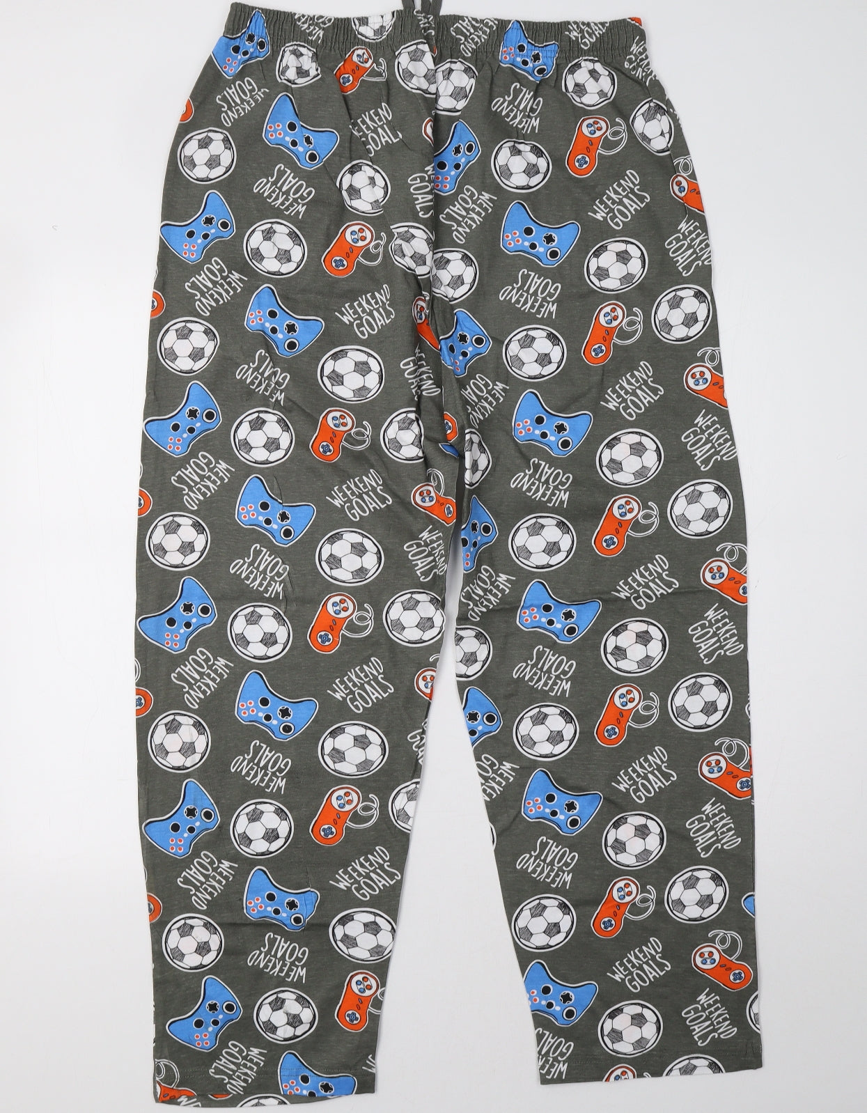 Preworn Mens Grey Polka Dot   Pyjama Pants Size XL