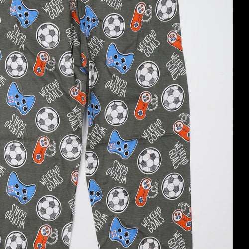 Preworn Mens Grey Polka Dot   Pyjama Pants Size XL