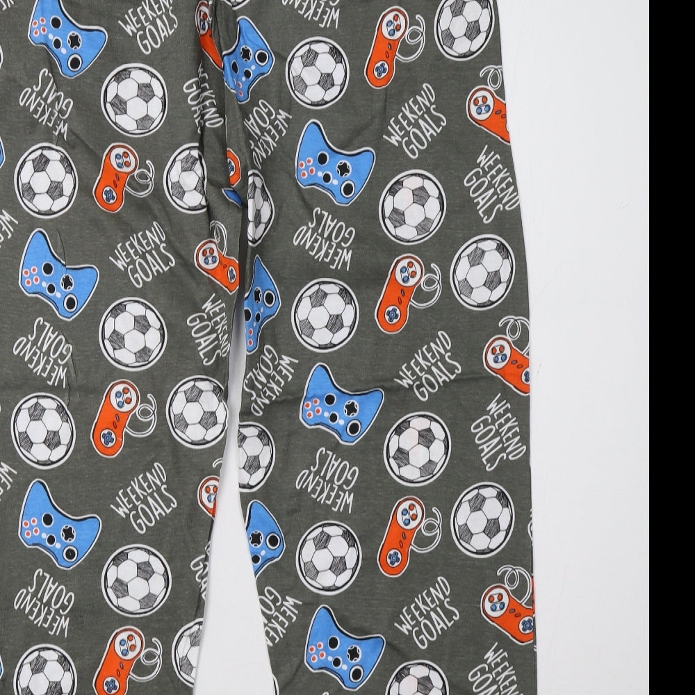Preworn Mens Grey Polka Dot   Pyjama Pants Size XL