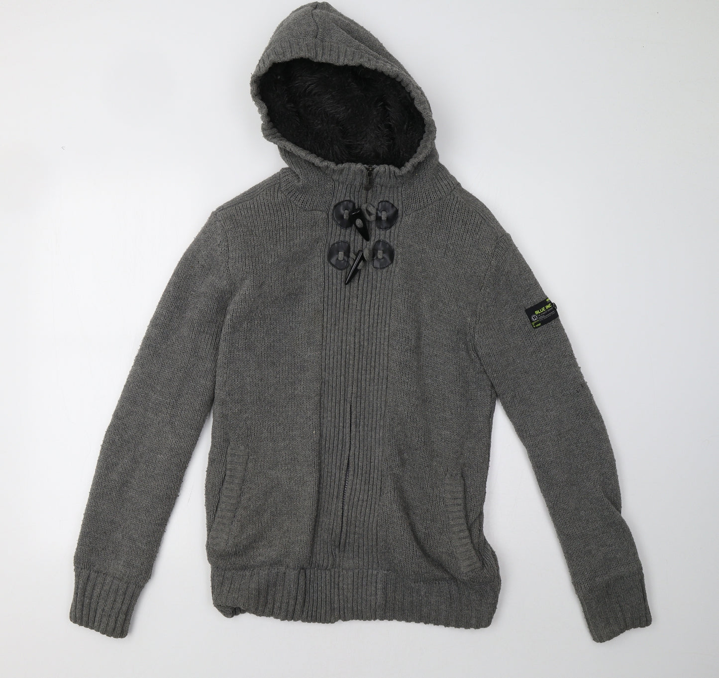 Blue Inc Mens Grey   Jacket  Size XS