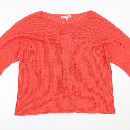 Collezione Gaia Womens Orange   Pullover Jumper Size M