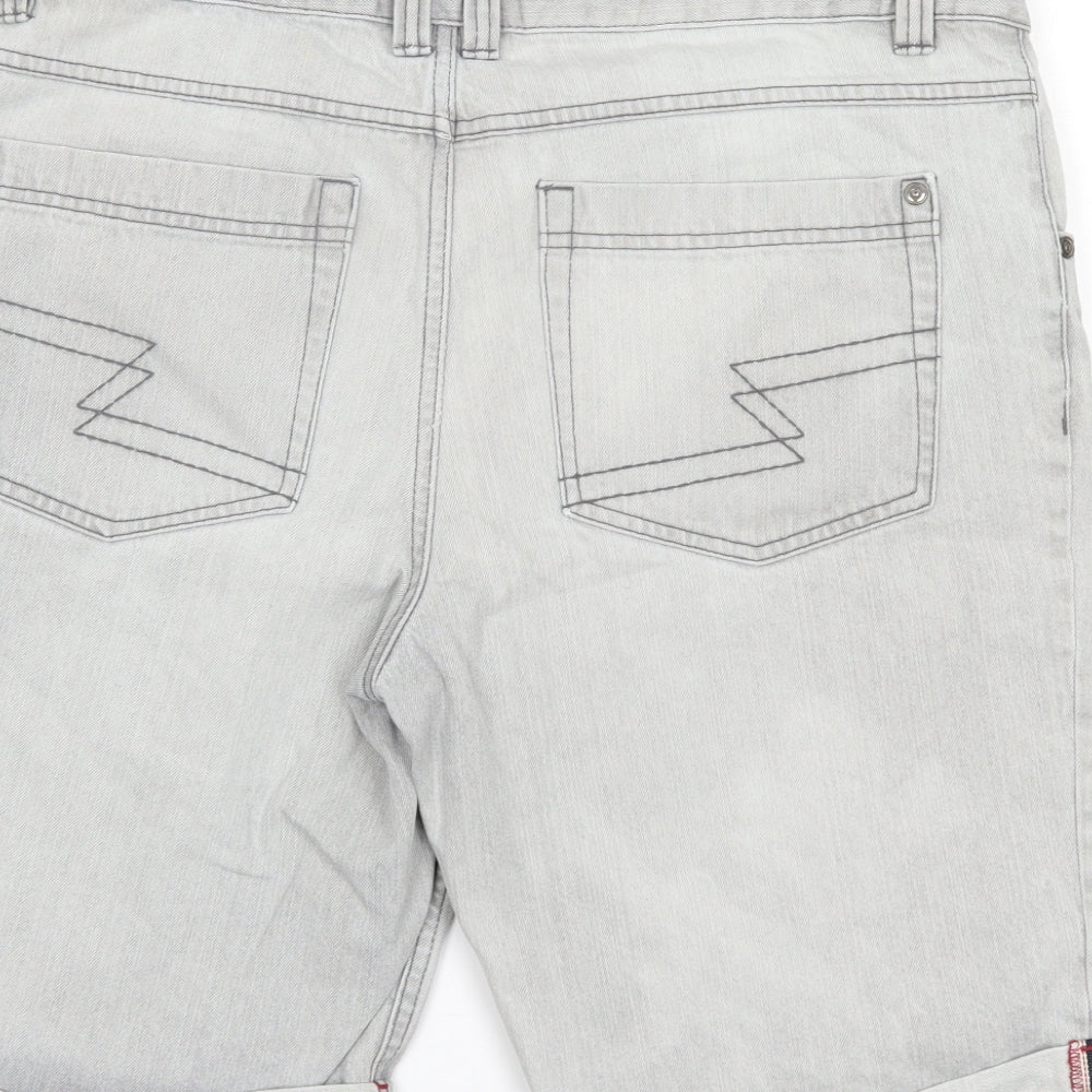 Livergy Mens Grey   Chino Shorts Size 36