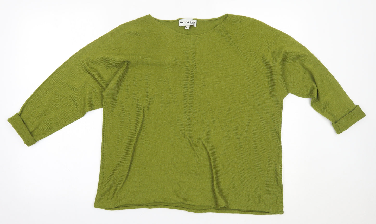 Collezione Gaia Womens Green   Pullover Jumper Size M