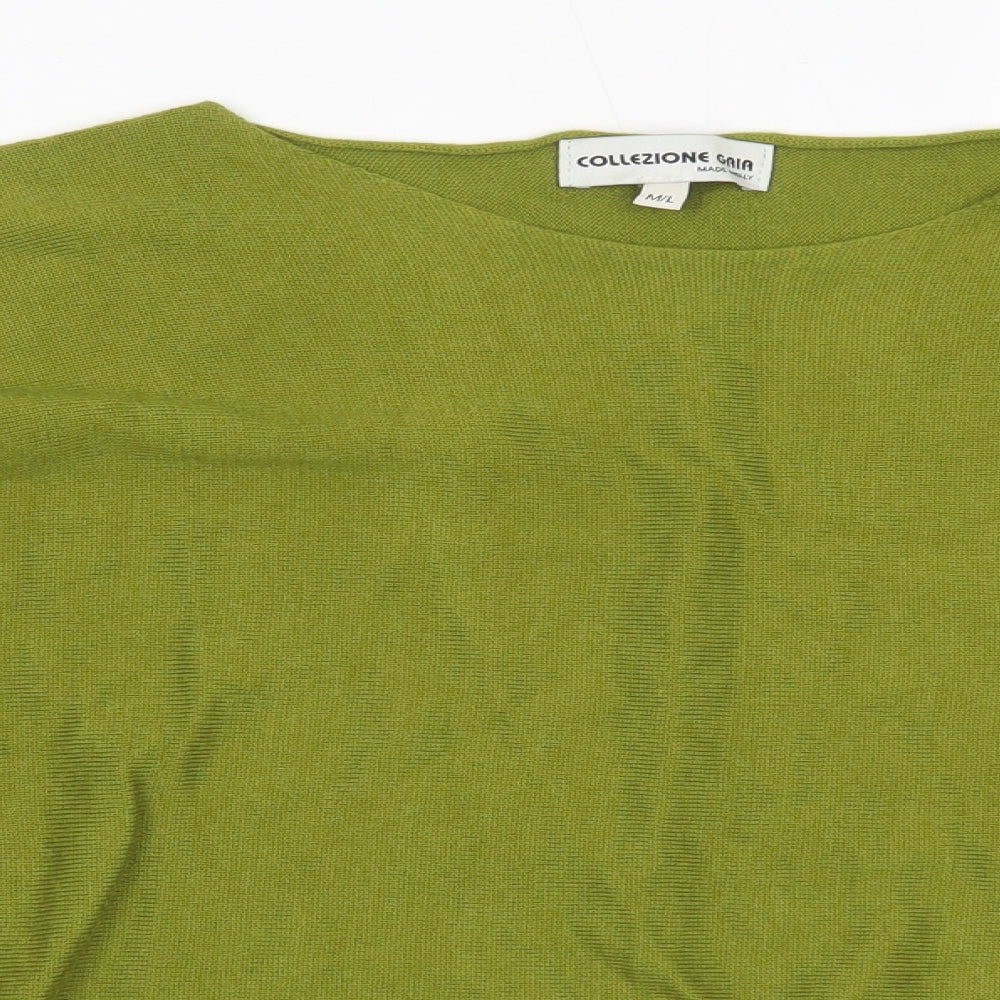 Collezione Gaia Womens Green   Pullover Jumper Size M
