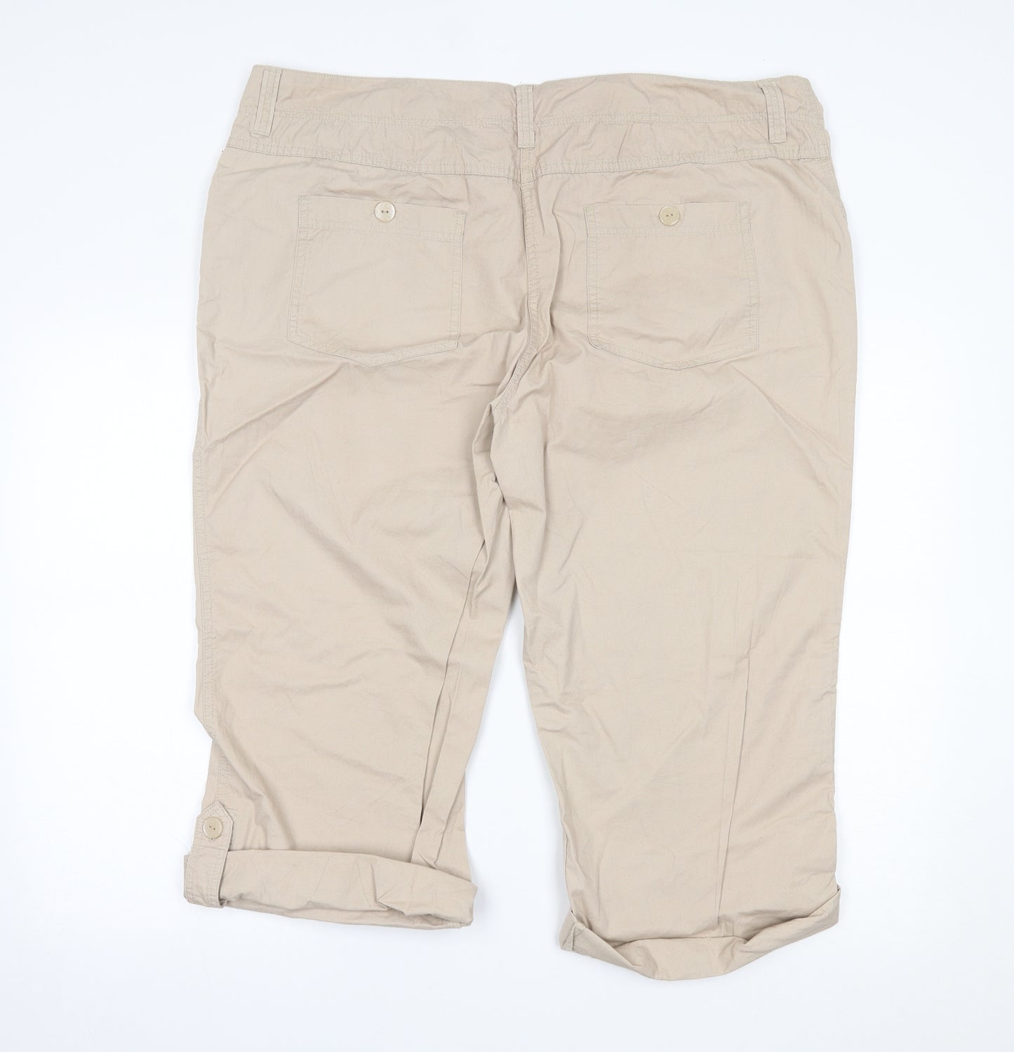 Debenhams Womens Beige   Chino Shorts Size 20
