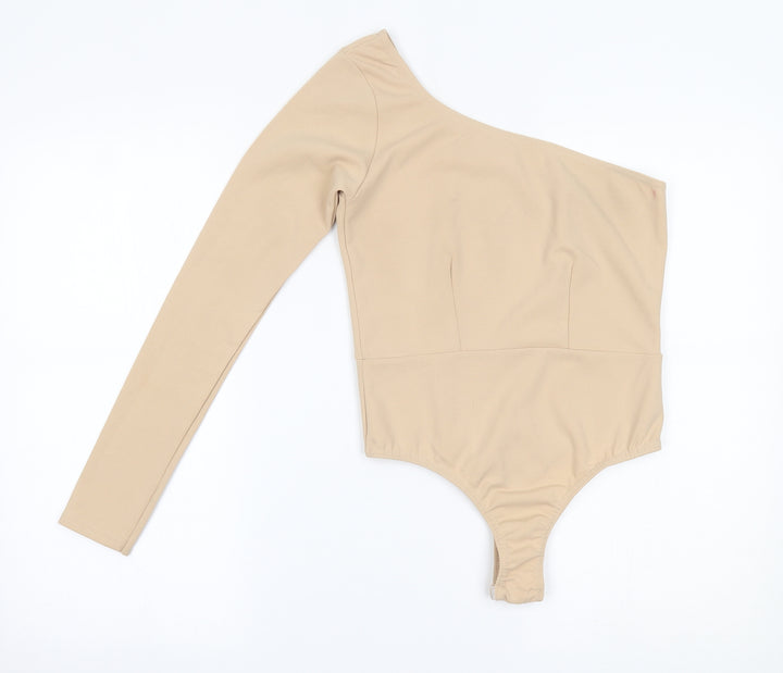 In the Style Womens Beige Bodysuit One-Piece Size 8