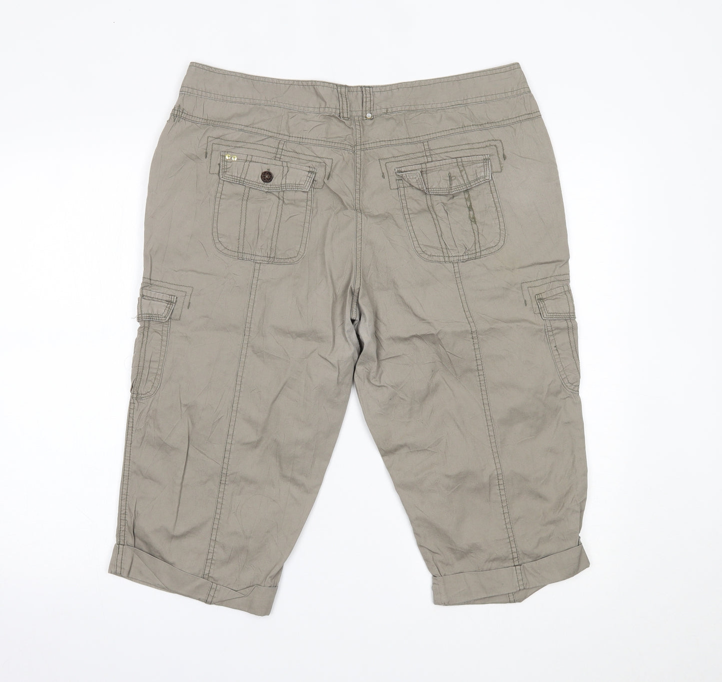 George Womens Beige   Chino Shorts Size 16