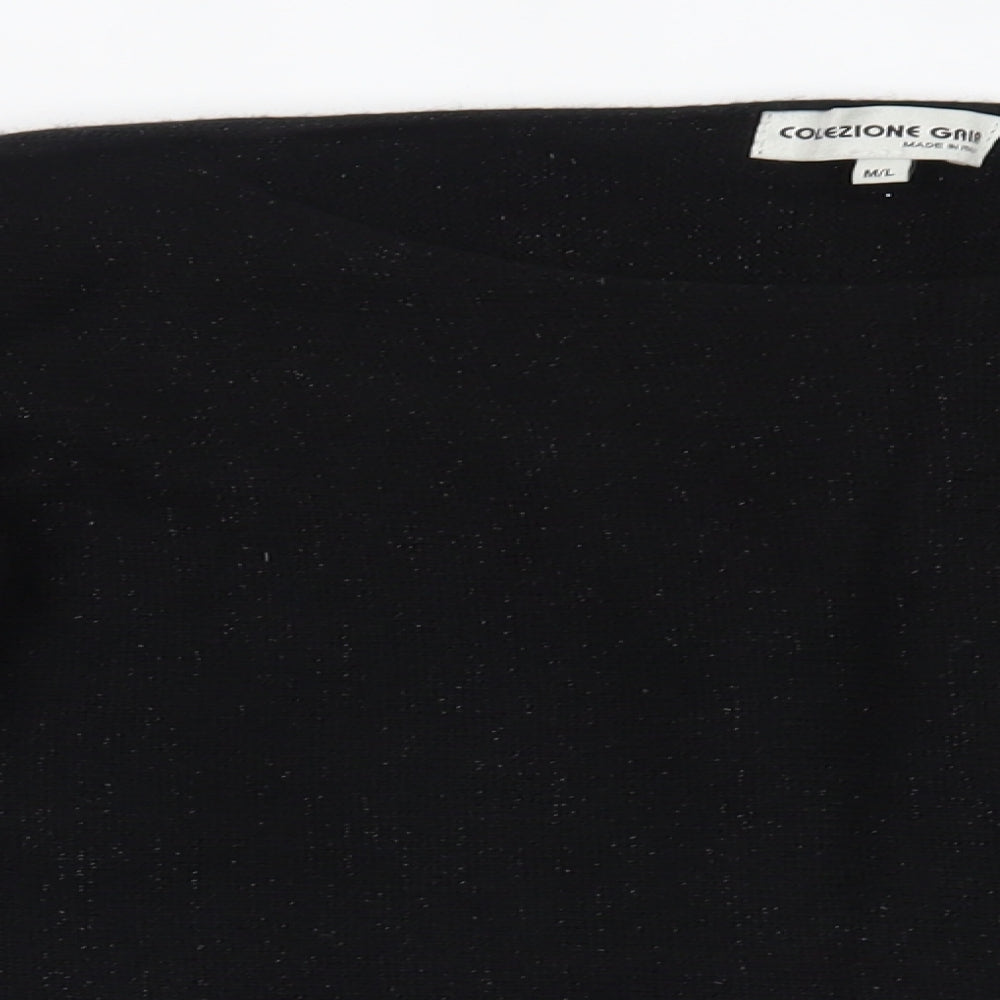 Collezione Gaia Womens Black   Pullover Jumper Size M