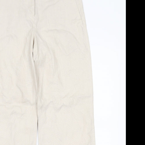 NEXT Womens Beige   Trousers  Size 8 L28 in