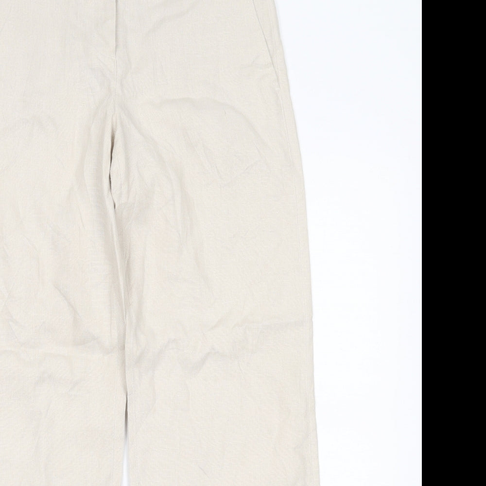NEXT Womens Beige   Trousers  Size 8 L28 in
