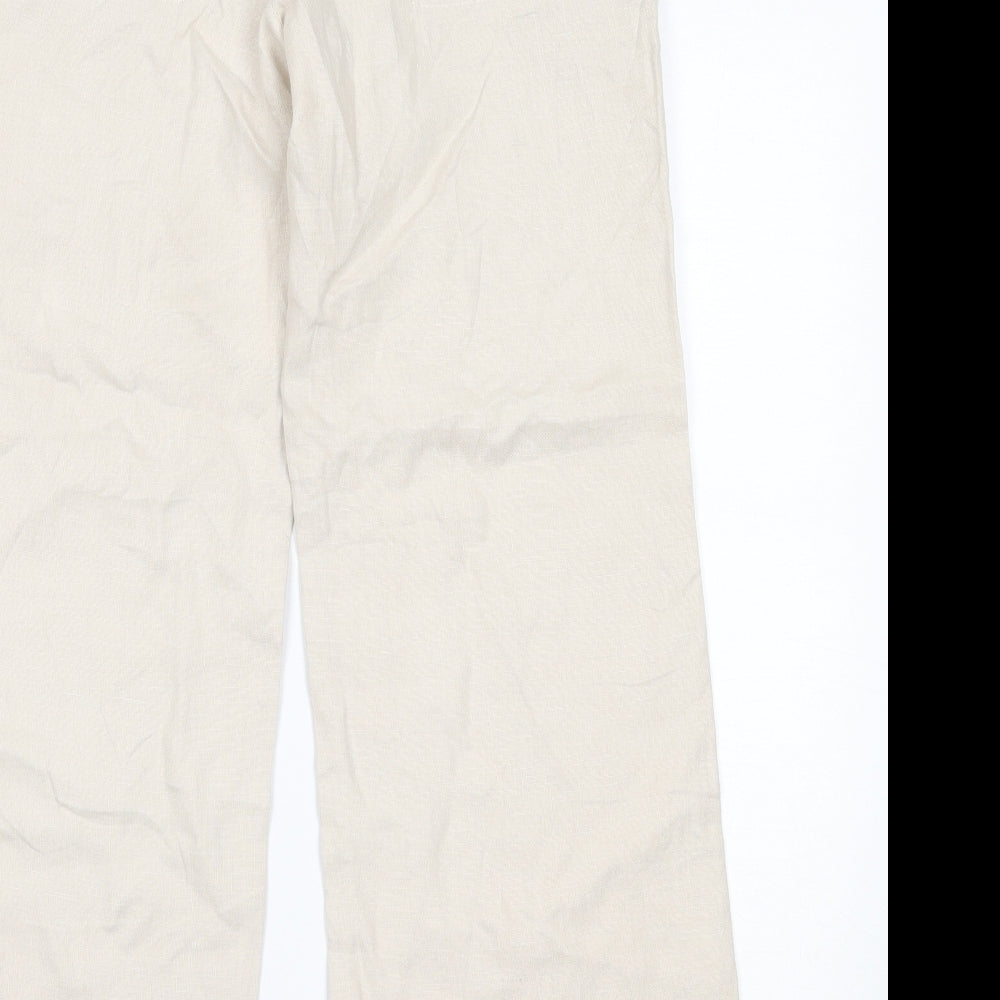 NEXT Womens Beige   Trousers  Size 8 L28 in