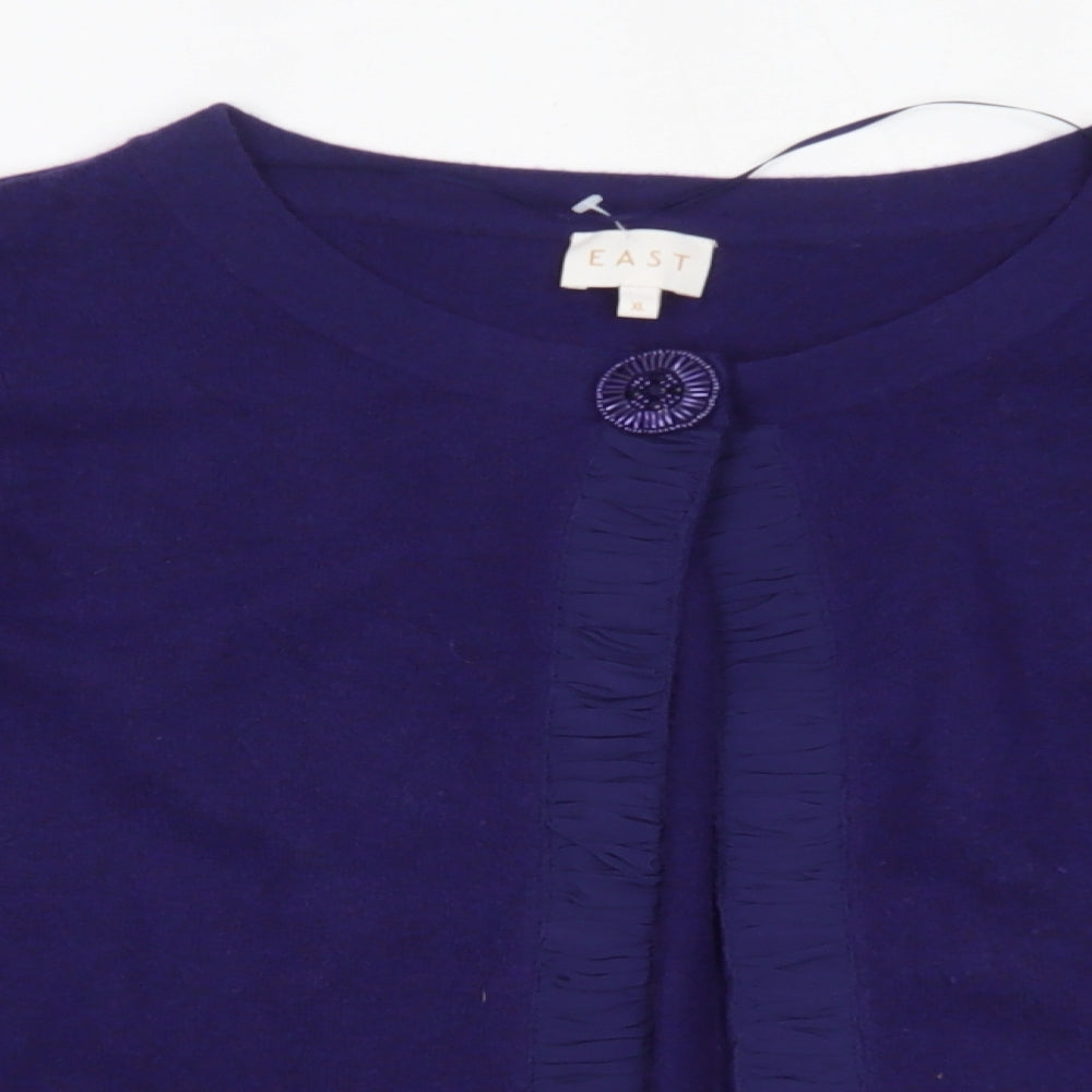 EAST Womens Purple   Cardigan Jumper Size XL