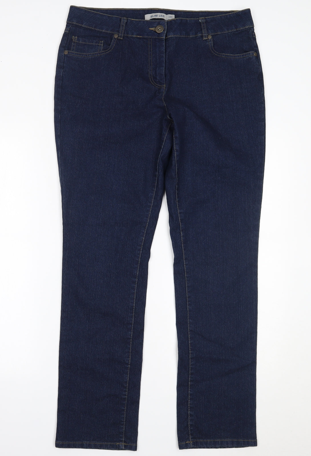 Debenhams Womens Blue  Denim Skinny Jeans Size 16 L30 in