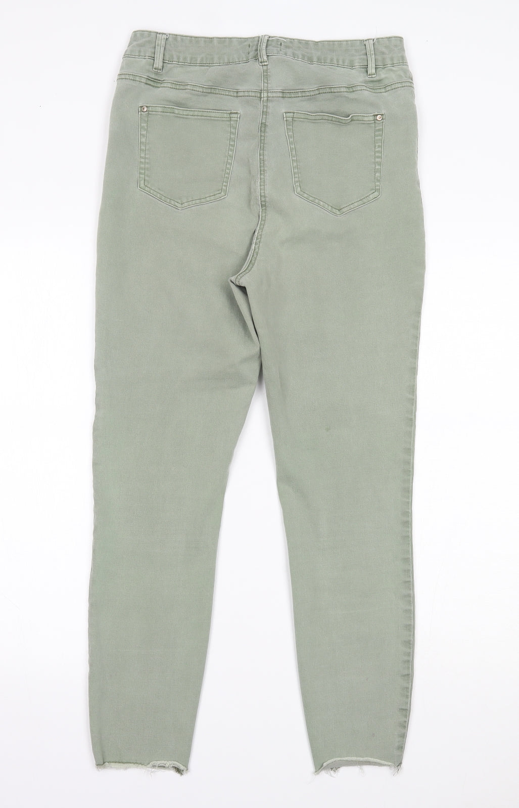 Matalan Womens Green  Denim Skinny Jeans Size 16 L26 in