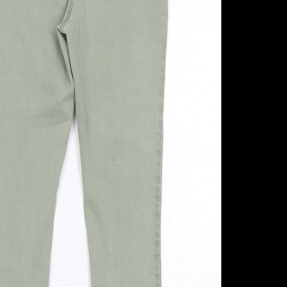 Matalan Womens Green  Denim Skinny Jeans Size 16 L26 in