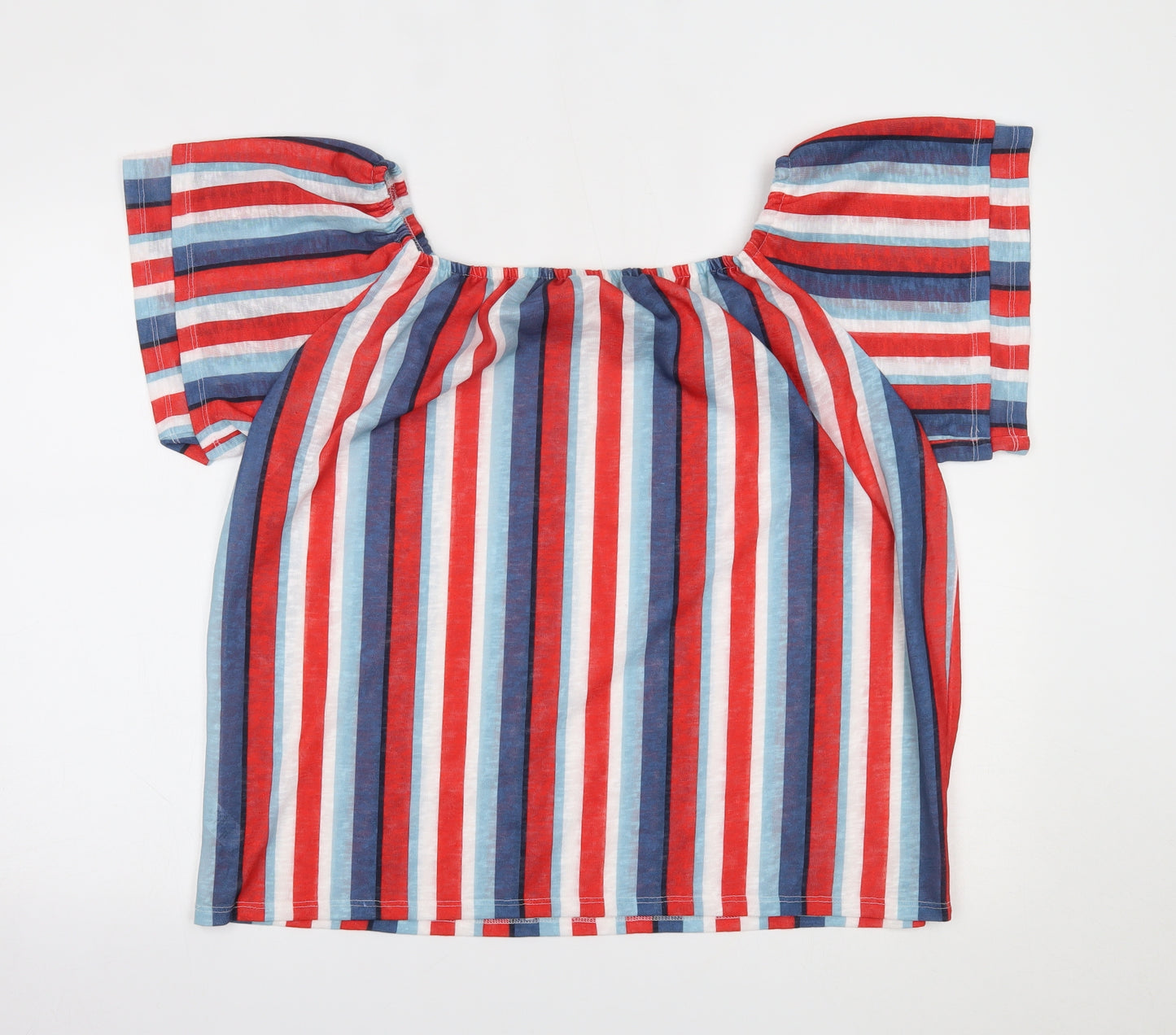 George Womens Multicoloured Striped  Basic Blouse Size 18