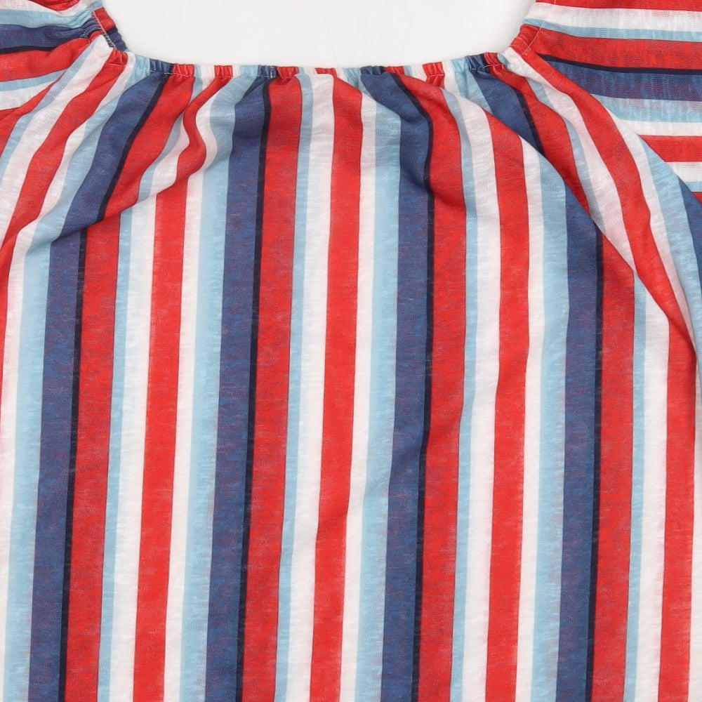 George Womens Multicoloured Striped  Basic Blouse Size 18