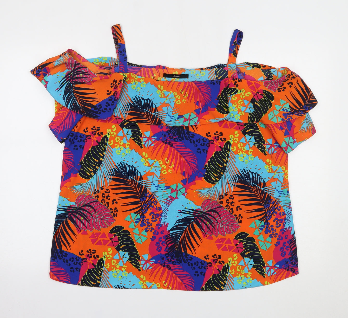 George Womens Multicoloured   Basic Blouse Size 18
