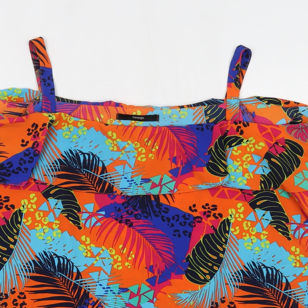 George Womens Multicoloured   Basic Blouse Size 18