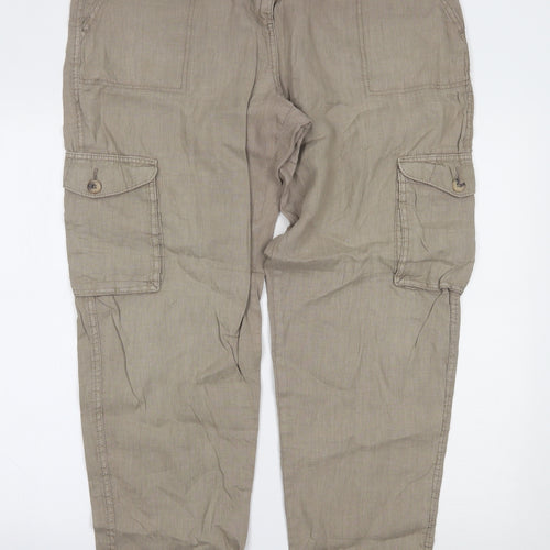 Marks and Spencer Womens Beige   Trousers  Size 16 L29 in