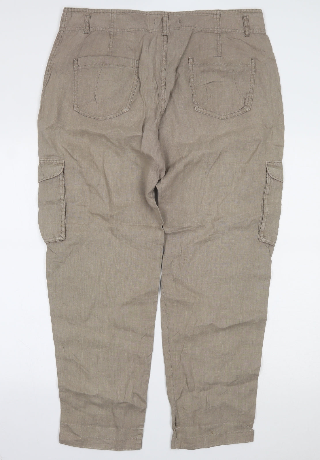 Marks and Spencer Womens Beige   Trousers  Size 16 L29 in