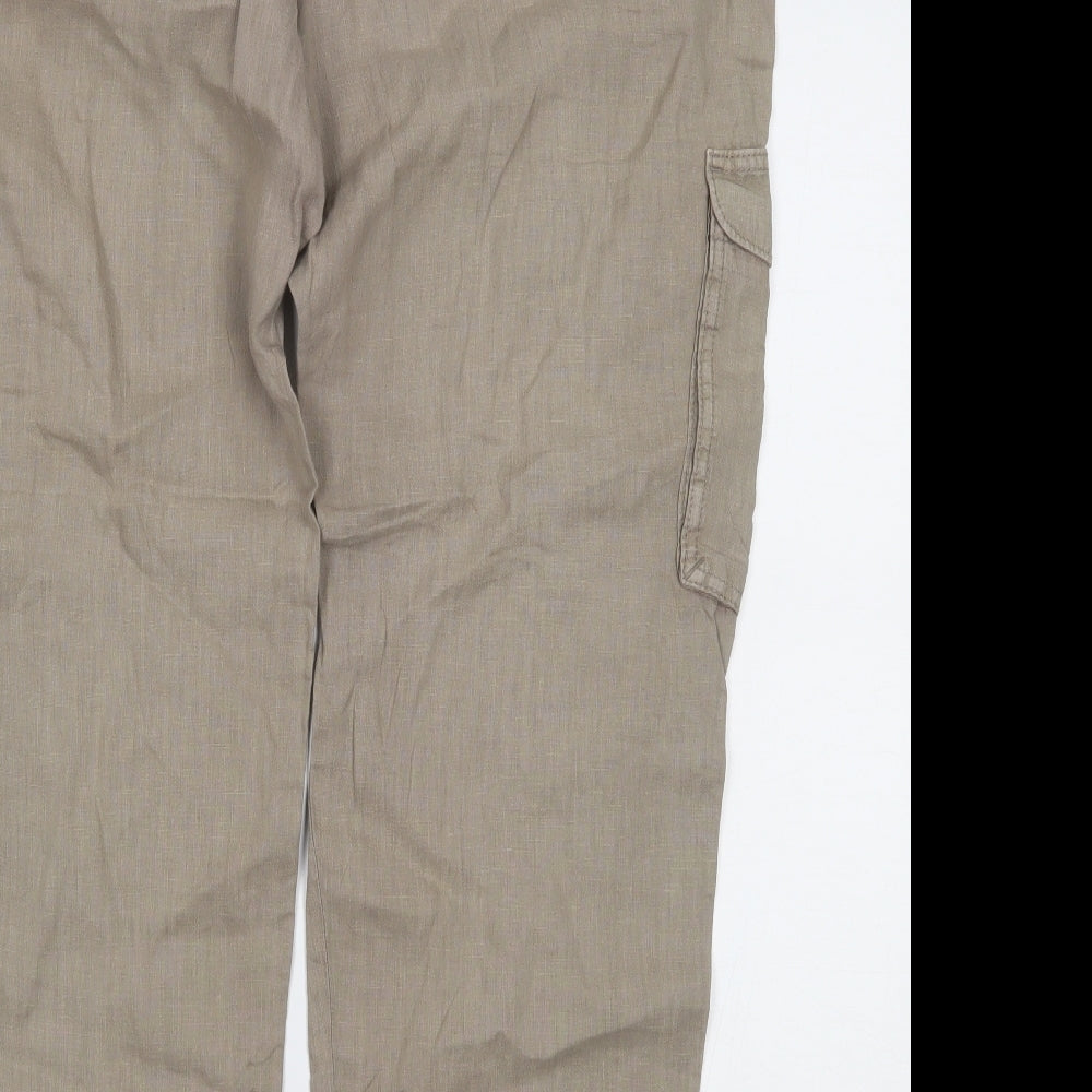 Marks and Spencer Womens Beige   Trousers  Size 16 L29 in