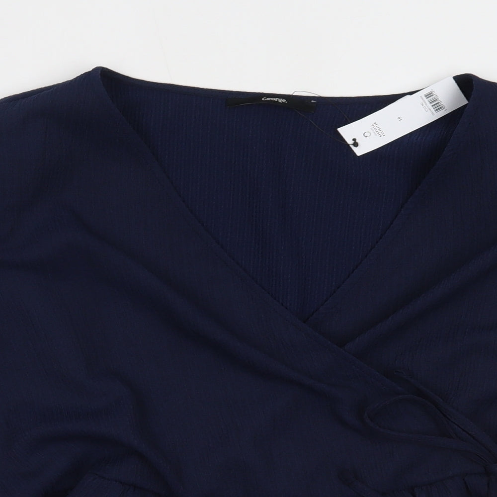 George Womens Blue   Basic Blouse Size 18