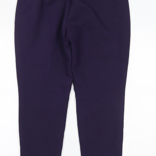 Marks and Spencer Womens Purple   Trousers  Size 12 L25 in