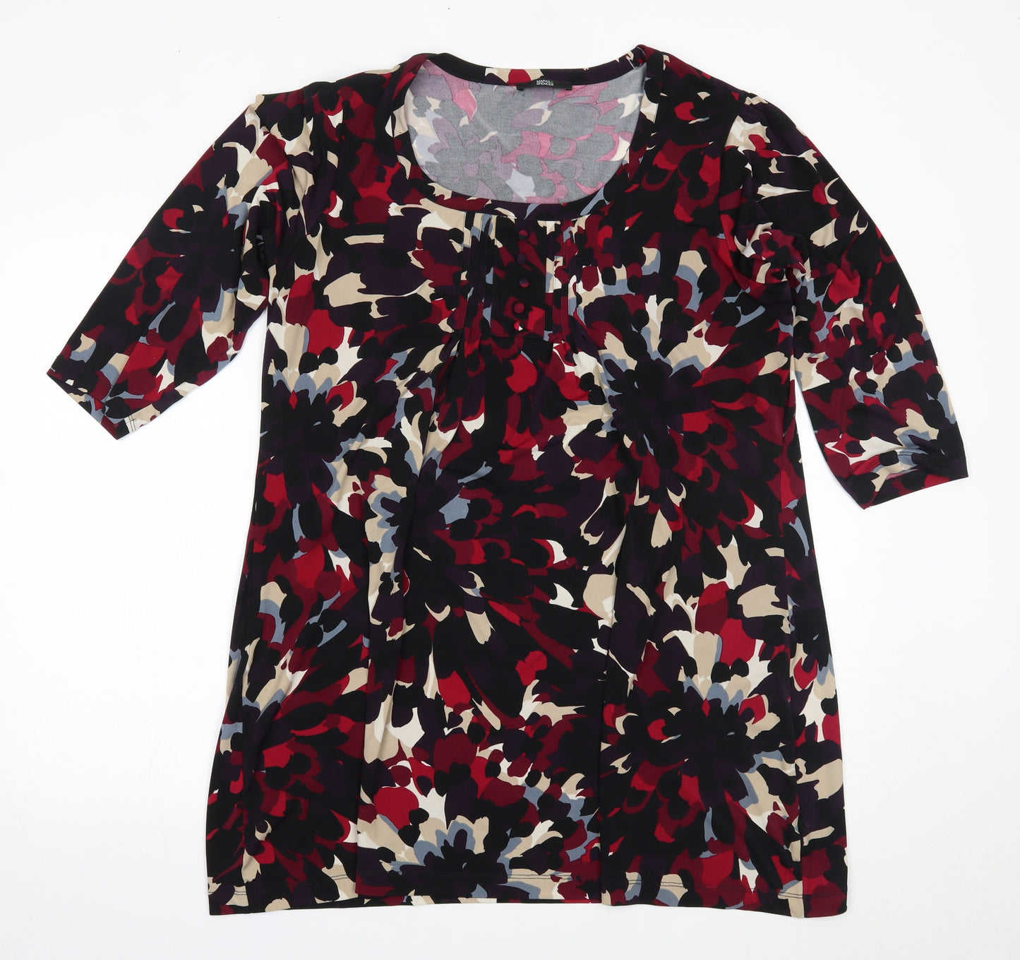 Marks and Spencer Womens Multicoloured Floral  A-Line  Size 18