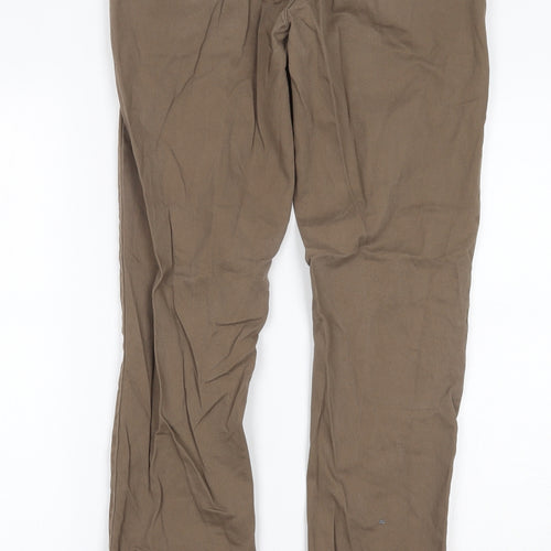 moss london Mens Brown   Chino Trousers Size 30 L29 in