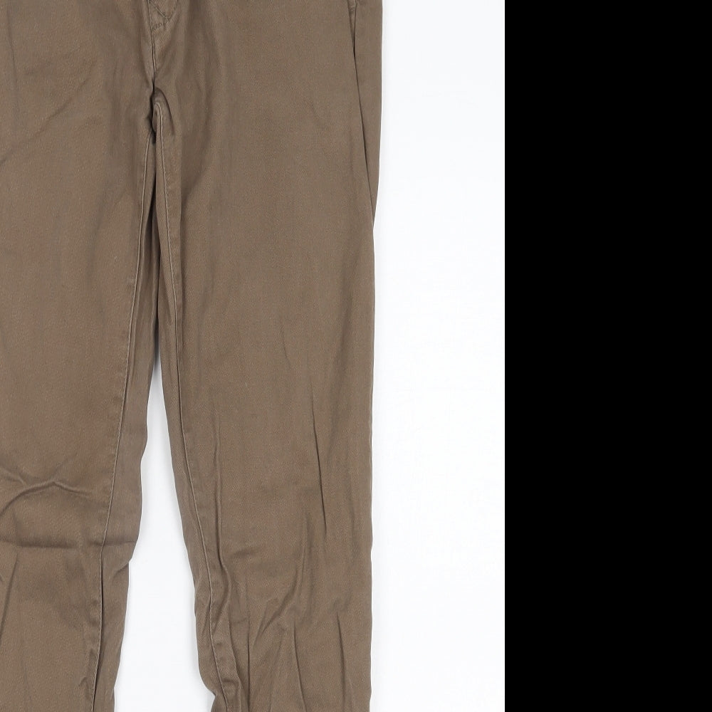 moss london Mens Brown   Chino Trousers Size 30 L29 in