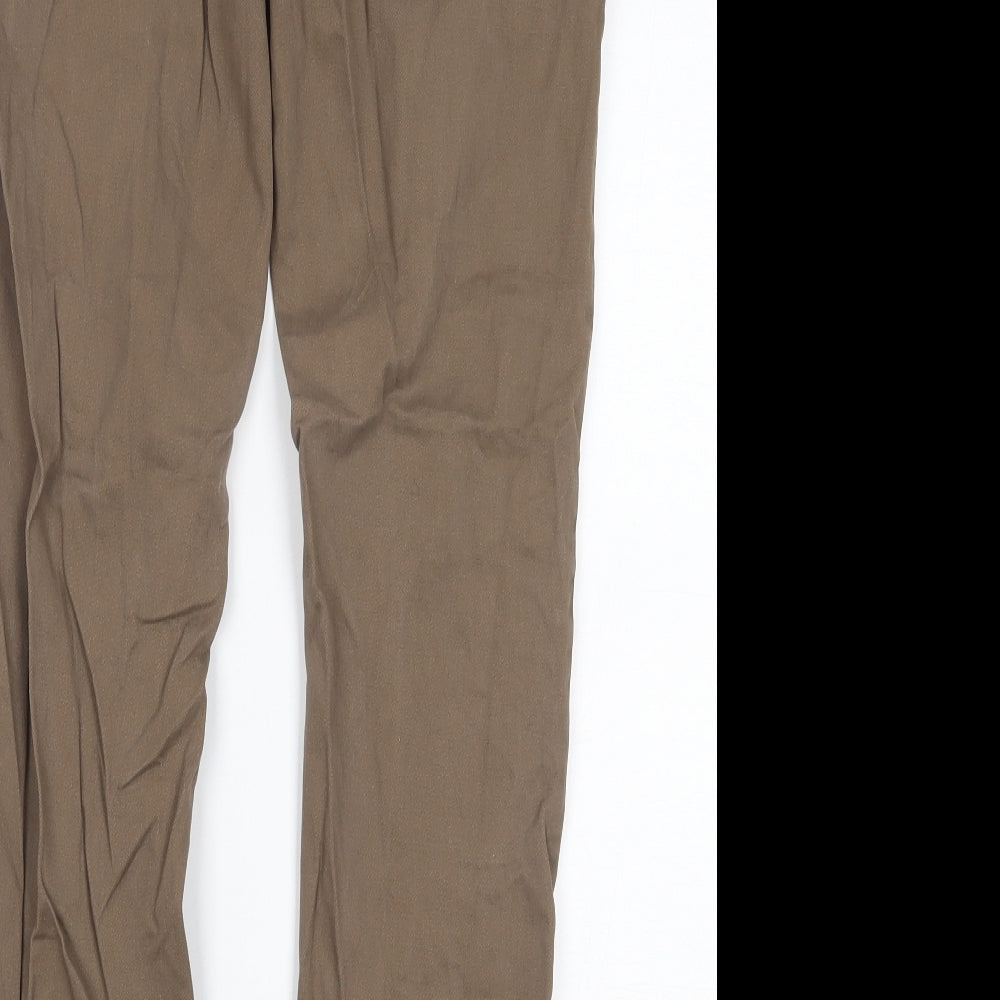 moss london Mens Brown   Chino Trousers Size 30 L29 in
