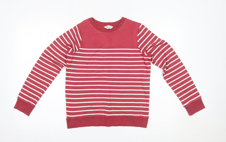 TU Womens Red Striped  Basic Blouse Size 8