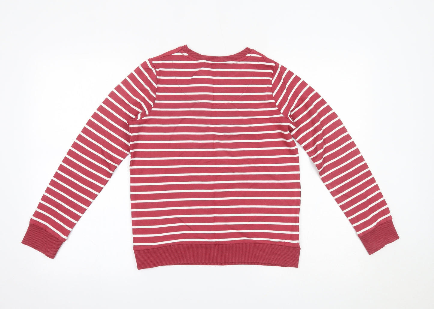 TU Womens Red Striped  Basic Blouse Size 8