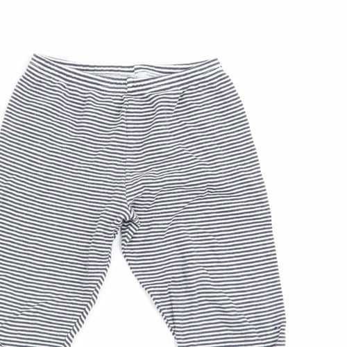 Preworn Boys Black Striped   Pyjama Pants Size 4-5 Years