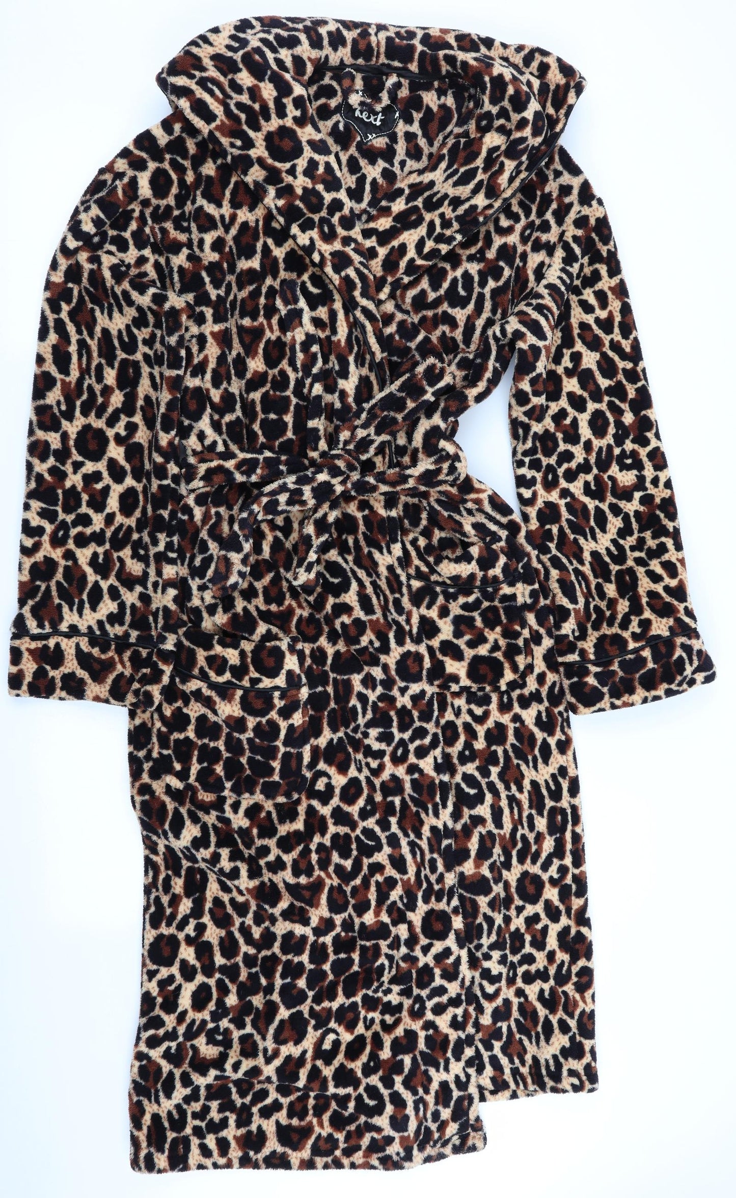 George Womens Brown Animal Print   Gown Size L