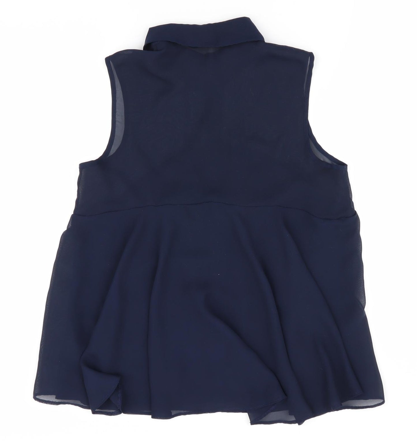 Atmosphere Womens Blue   Basic Button-Up Size 10  - Layered