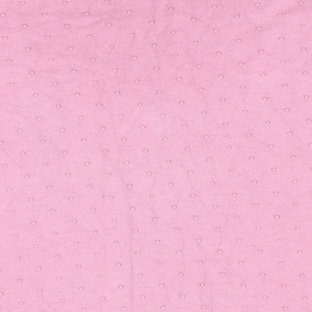 Hampton Republic Womens Pink Polka Dot  Pullover Jumper Size S