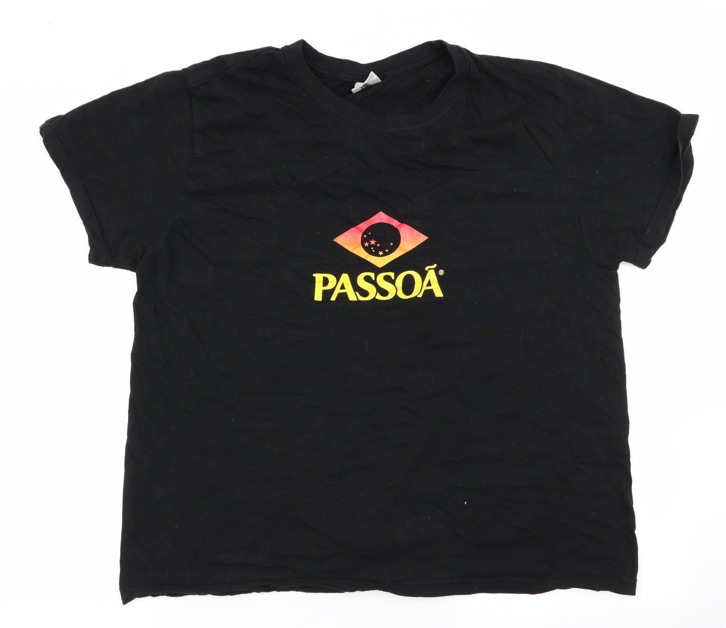 Keya Mens Black    T-Shirt Size L  - Poassoa