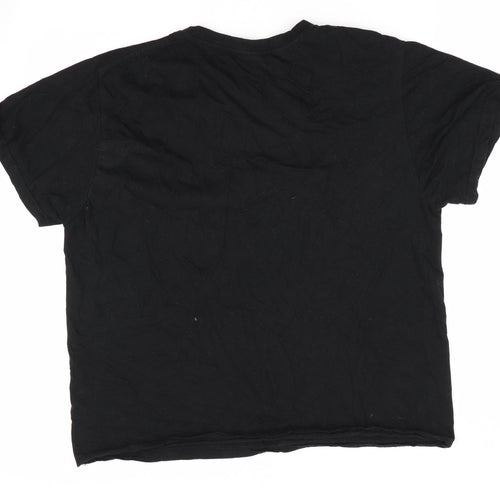 Keya Mens Black    T-Shirt Size L  - Poassoa