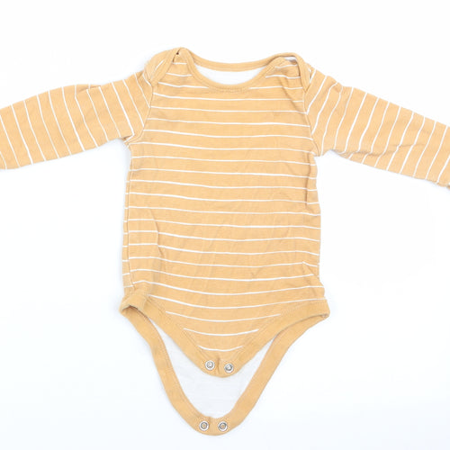 TU Boys Gold Striped  Romper One-Piece Size 3-6 Months