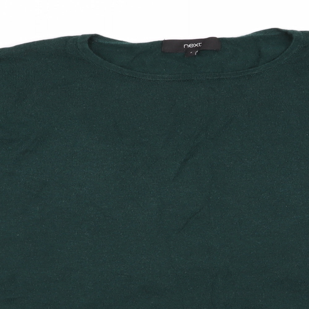 NEXT Womens Green   Pullover Jumper Size 6  - Beaded arms