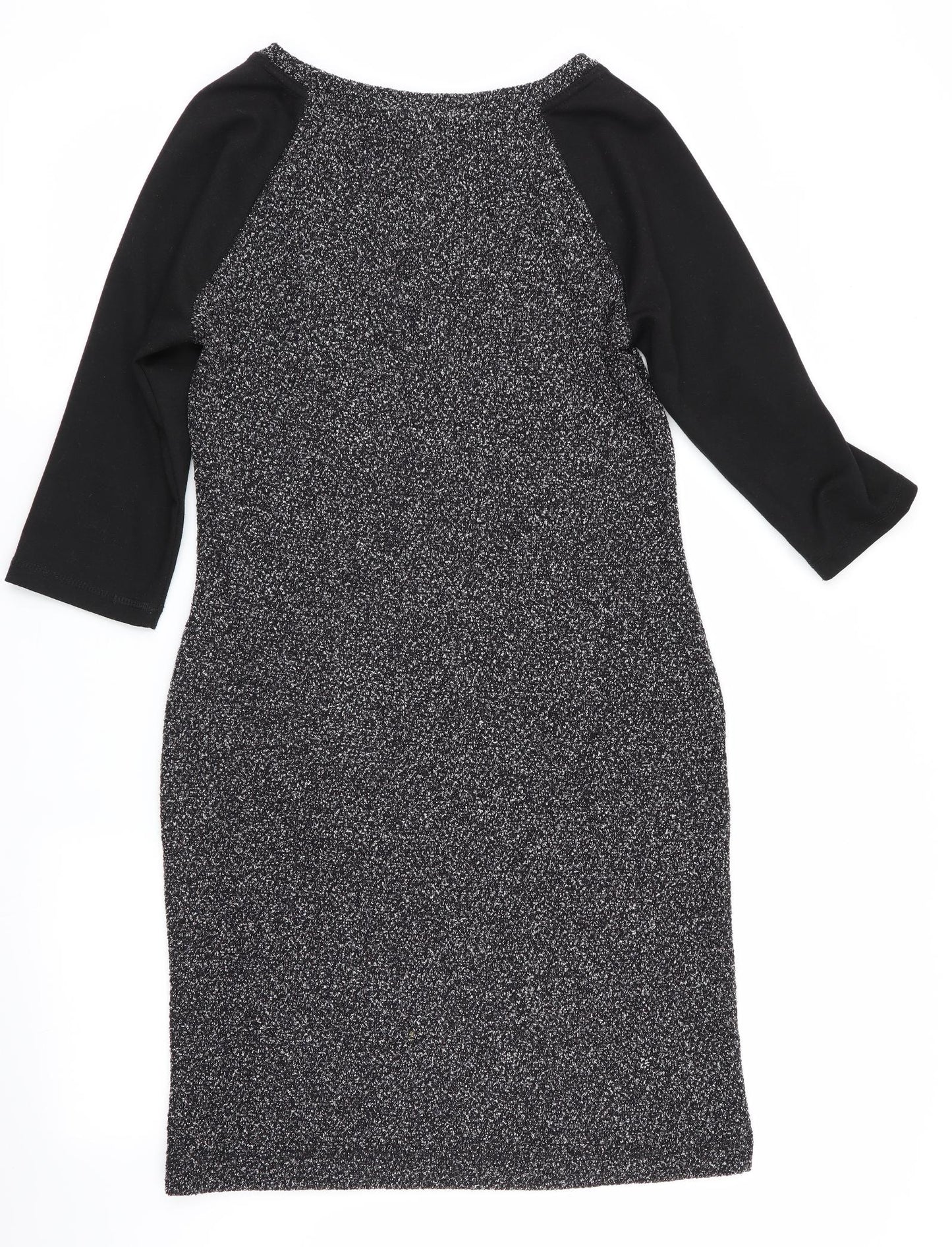 Marks and Spencer Womens Grey Colourblock  Bodycon  Size 10
