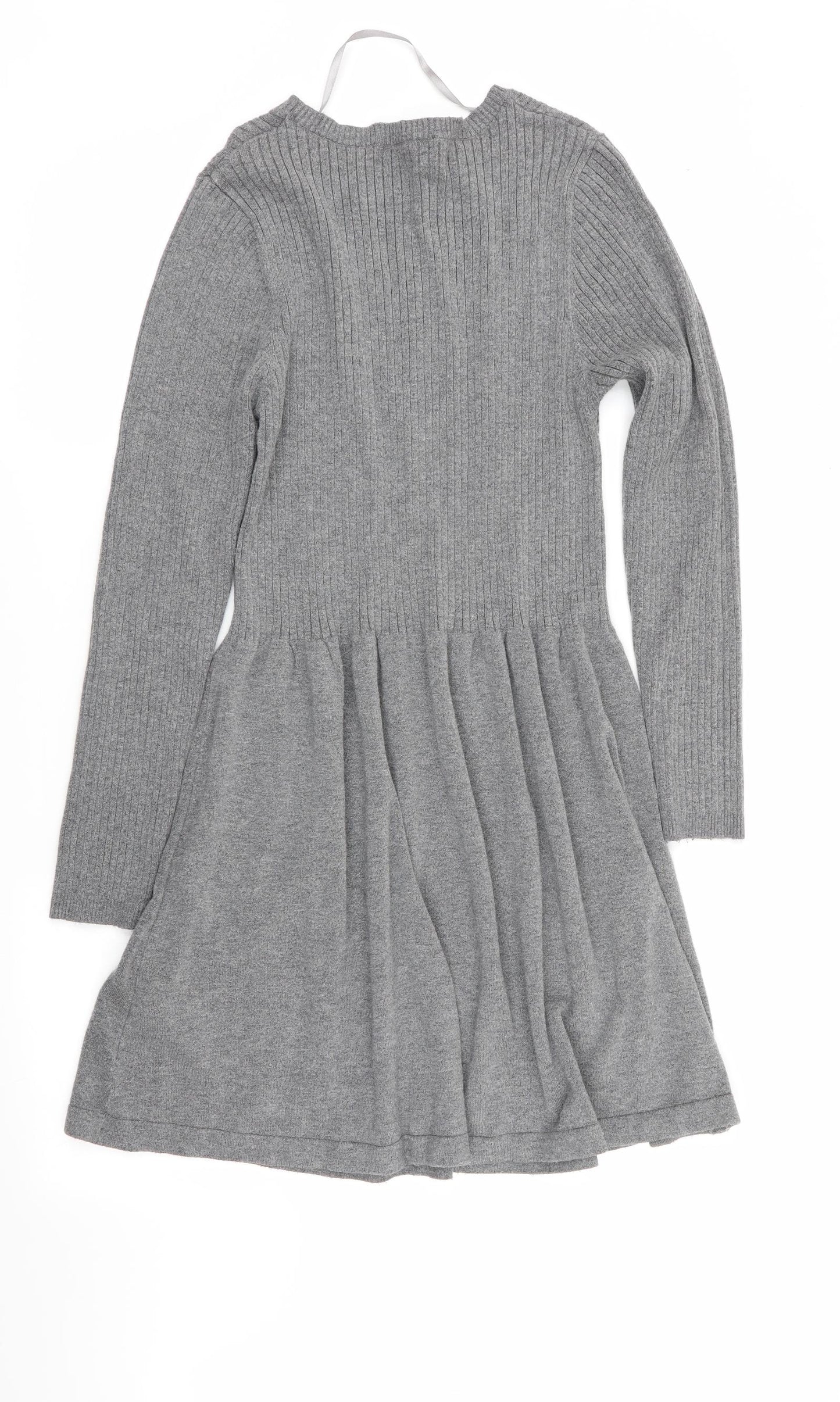 Primark Womens Grey   Jumper Dress  Size L  - Fit and Flare