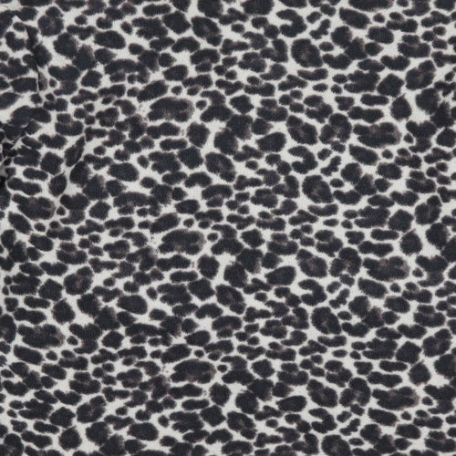 Active Womens Brown Animal Print  Jacket Coat   - Fleece Jacket