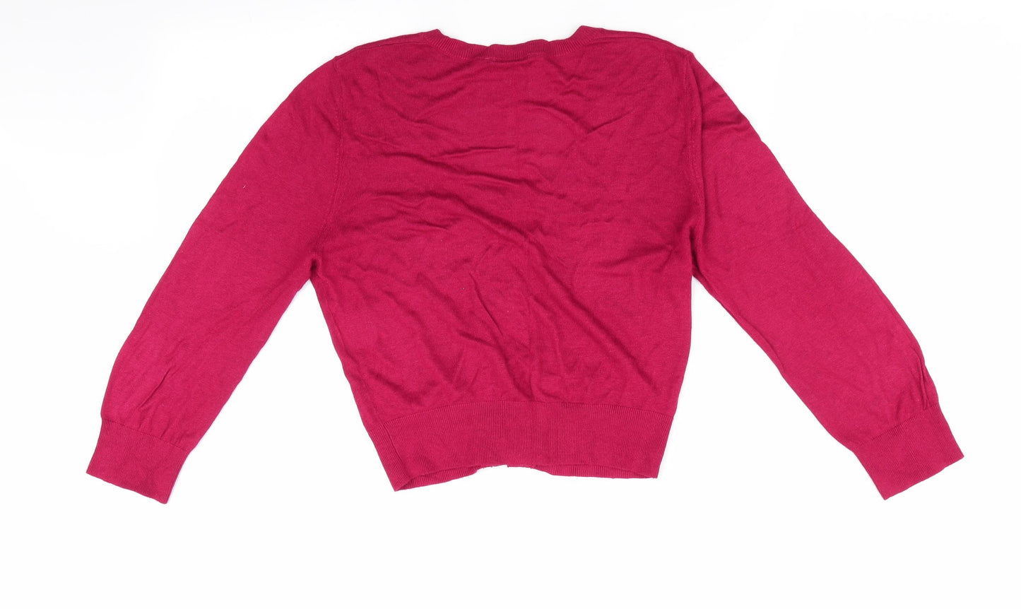 Sisley Womens Red   Cardigan Jumper Size L