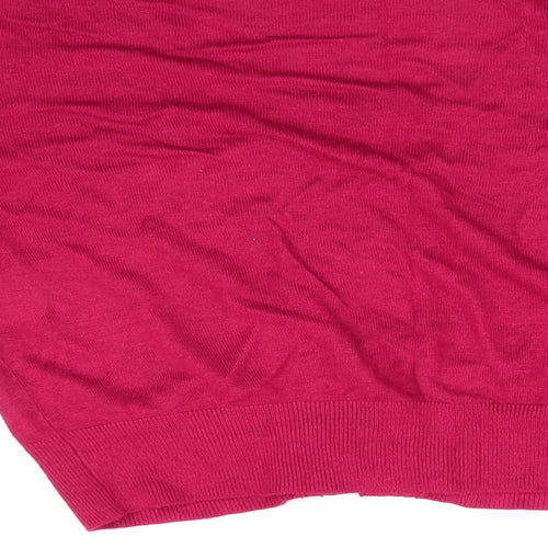 Sisley Womens Red   Cardigan Jumper Size L