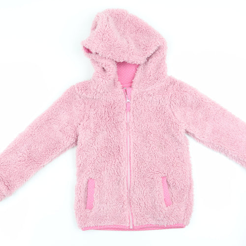 TU Girls Pink   Jacket Coat Size 6-7 Years  - Fleece